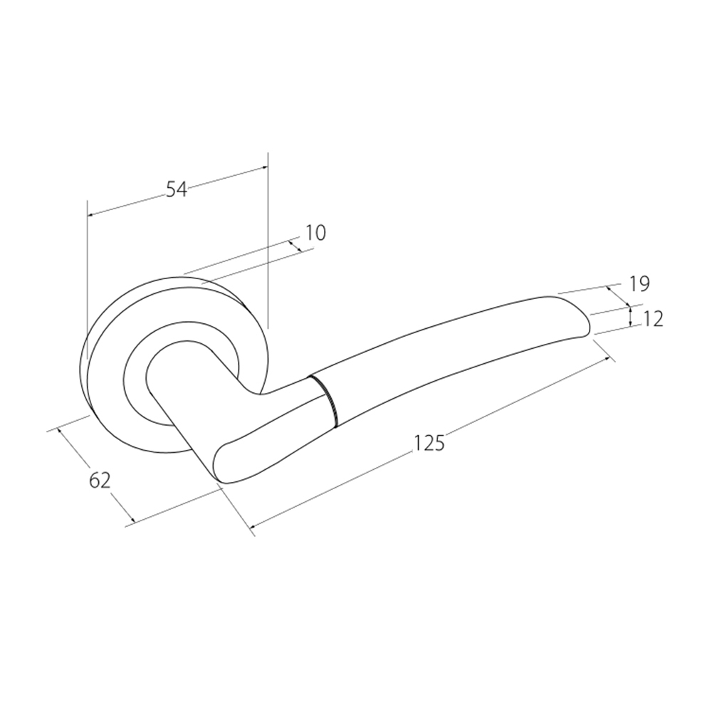 Zanda Luxe Lever Round Rose Entrance Set 70mm Key/Key Brushed Nickel ...