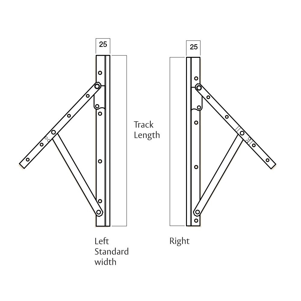 Whitco Window Stays Casement Awning Friction Non-Friction Zinc Or SS ...