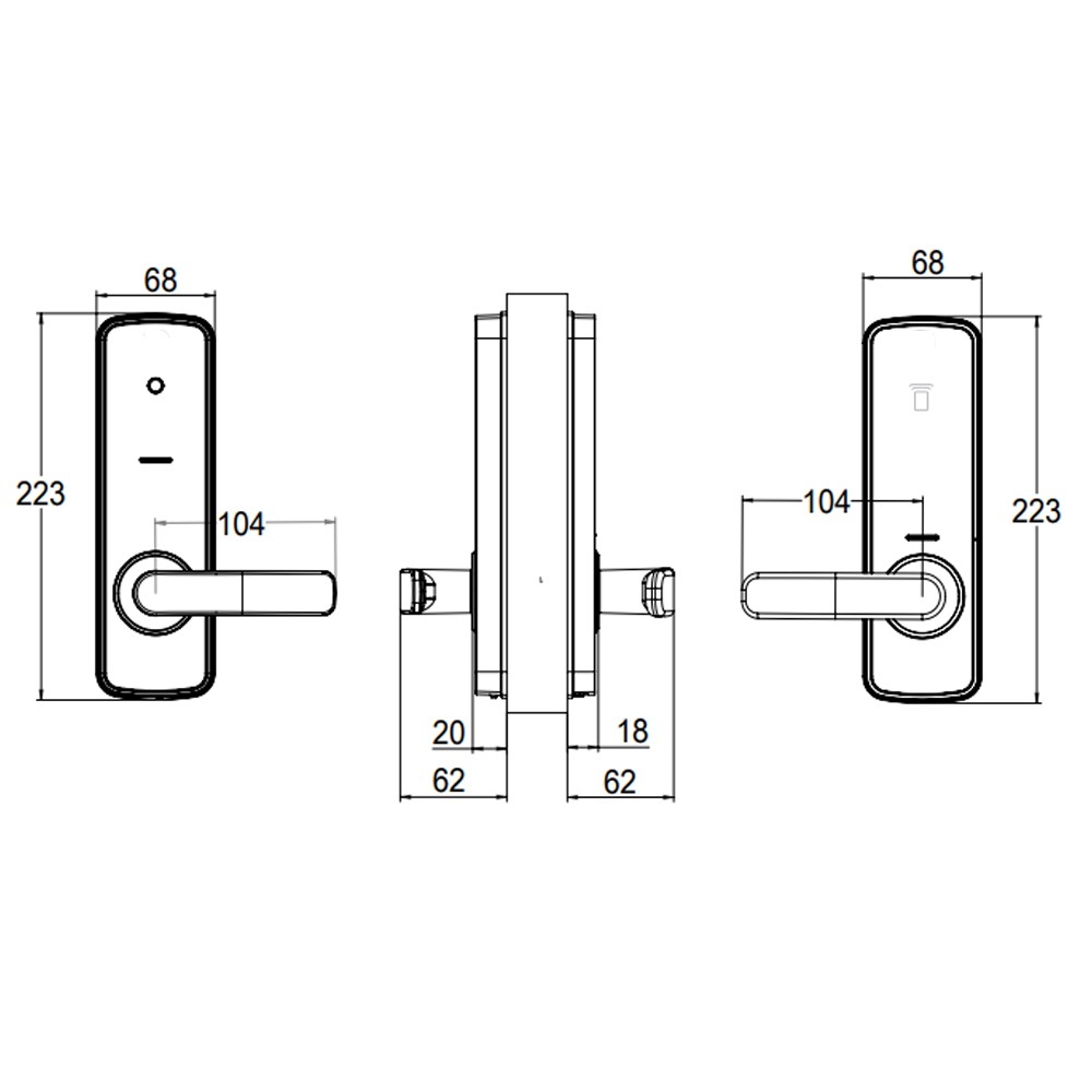 Yale Unity Entrance Lock Silver with Connect Bridge and Keypad YUR/DEL ...