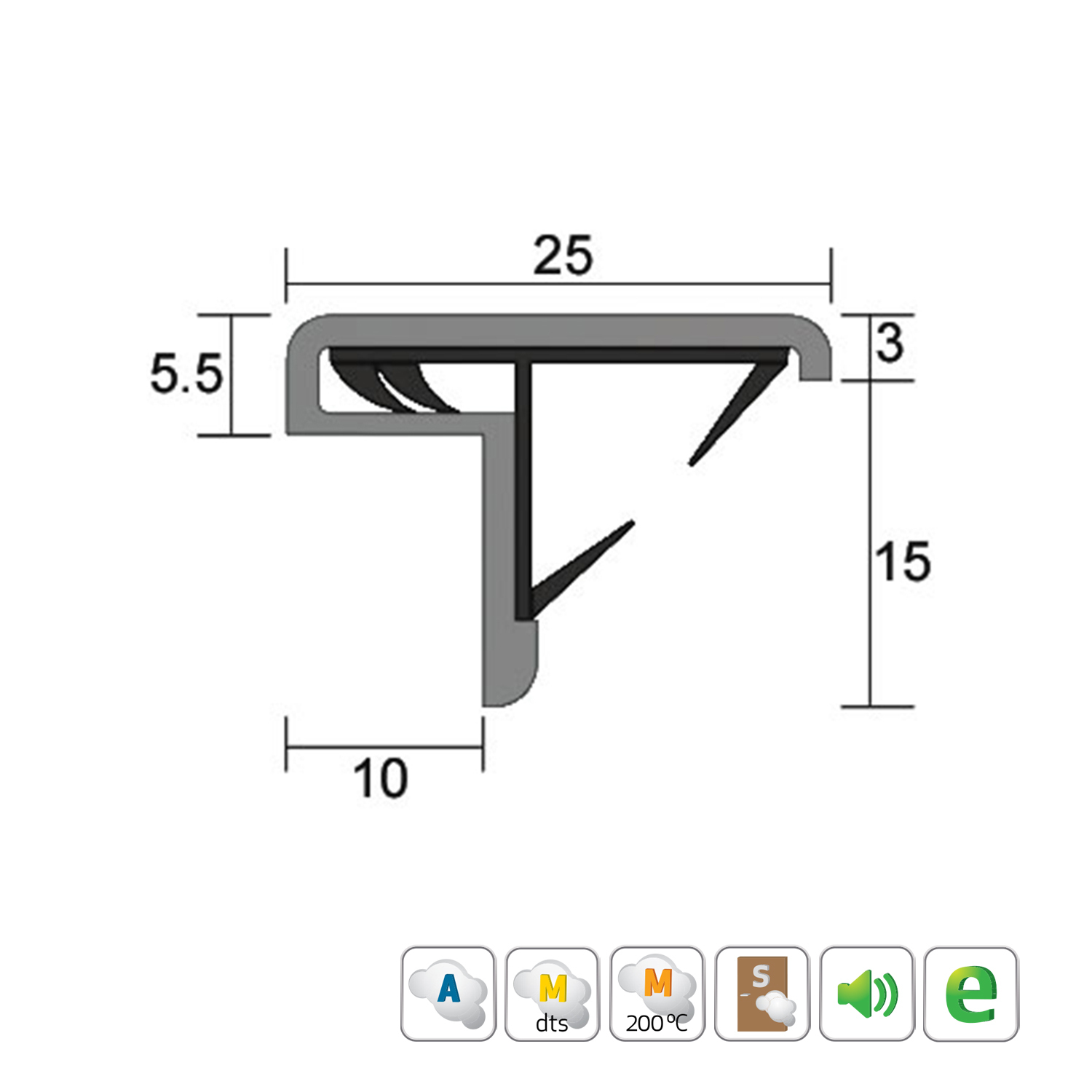 kilargo-is7061-meeting-stile-seal-for-use-on-plain-or-rebated-meeting