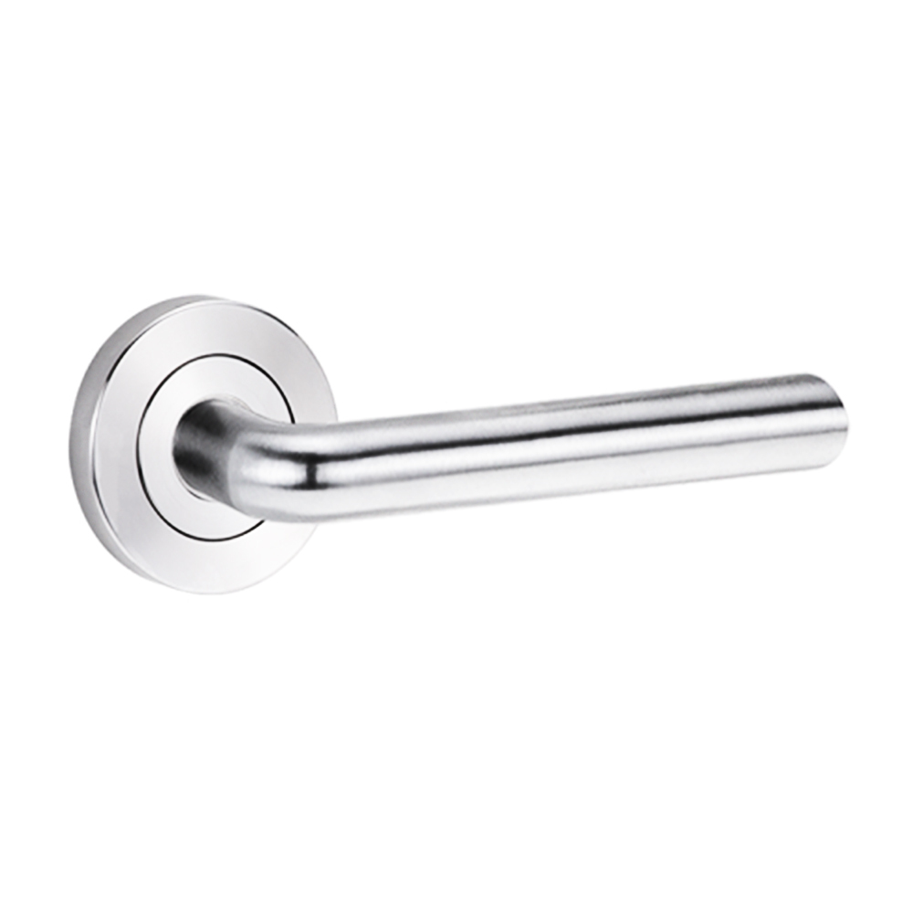 Lockwood Symphony 104 Door Lever On Round Rose Set Chrome Plate 1220 ...