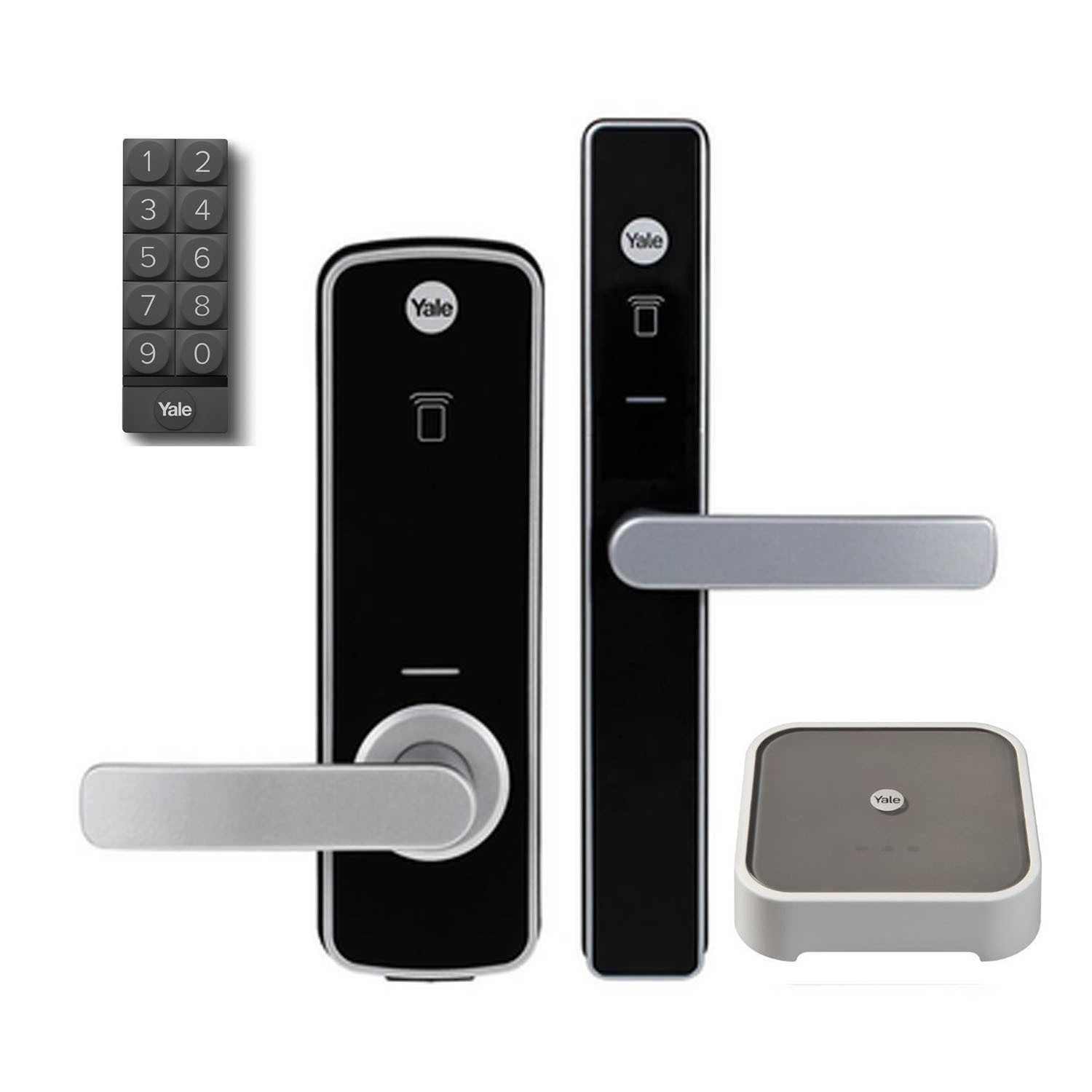 Yale Unity Entrance Lock Kit w/ Screen Door Lock Keypad and Connect ...