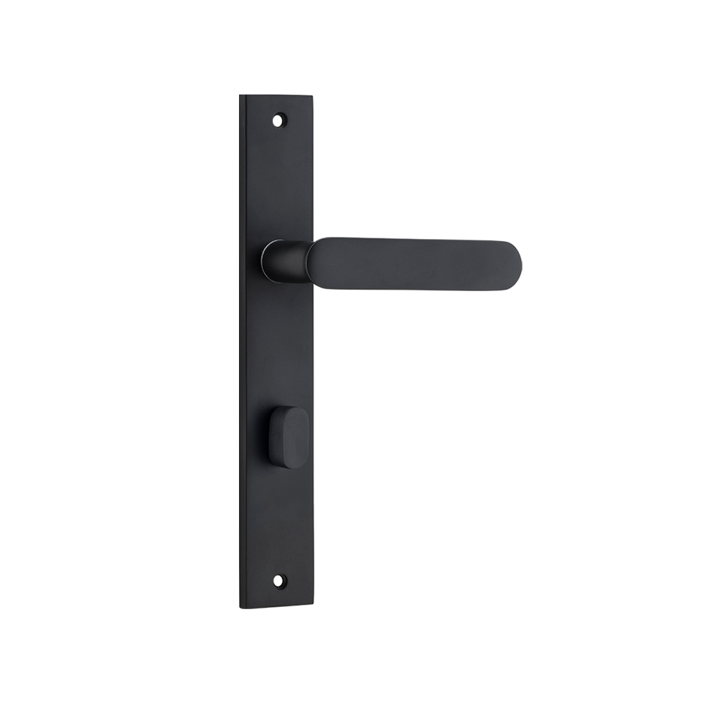 Bankston 12748P85 Door Lever Bronte Rectangular Privacy Nero | Keeler ...