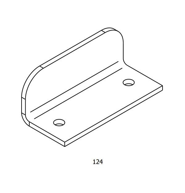 Brio Floor Mounted Sawcut Guide 124 For Top Hung Sliding Panels | Free ...