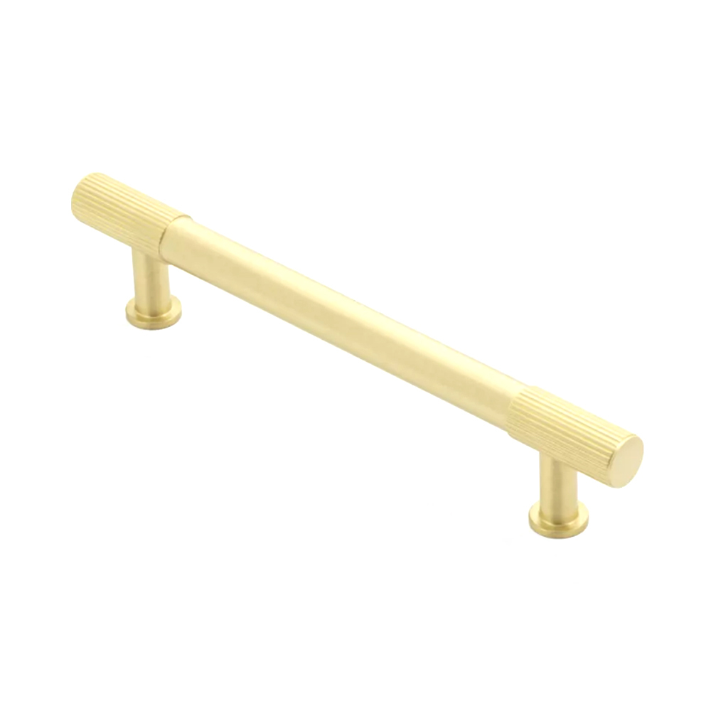 Castella Statement Romano Cabinet Pull Handle 128mm Satin Brass 237.128 