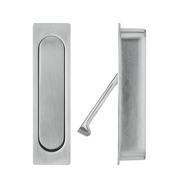 Details About Delf Sliding Door Edge Pull 70171bn Spring Loaded Concealed Fix Brushed Nickel