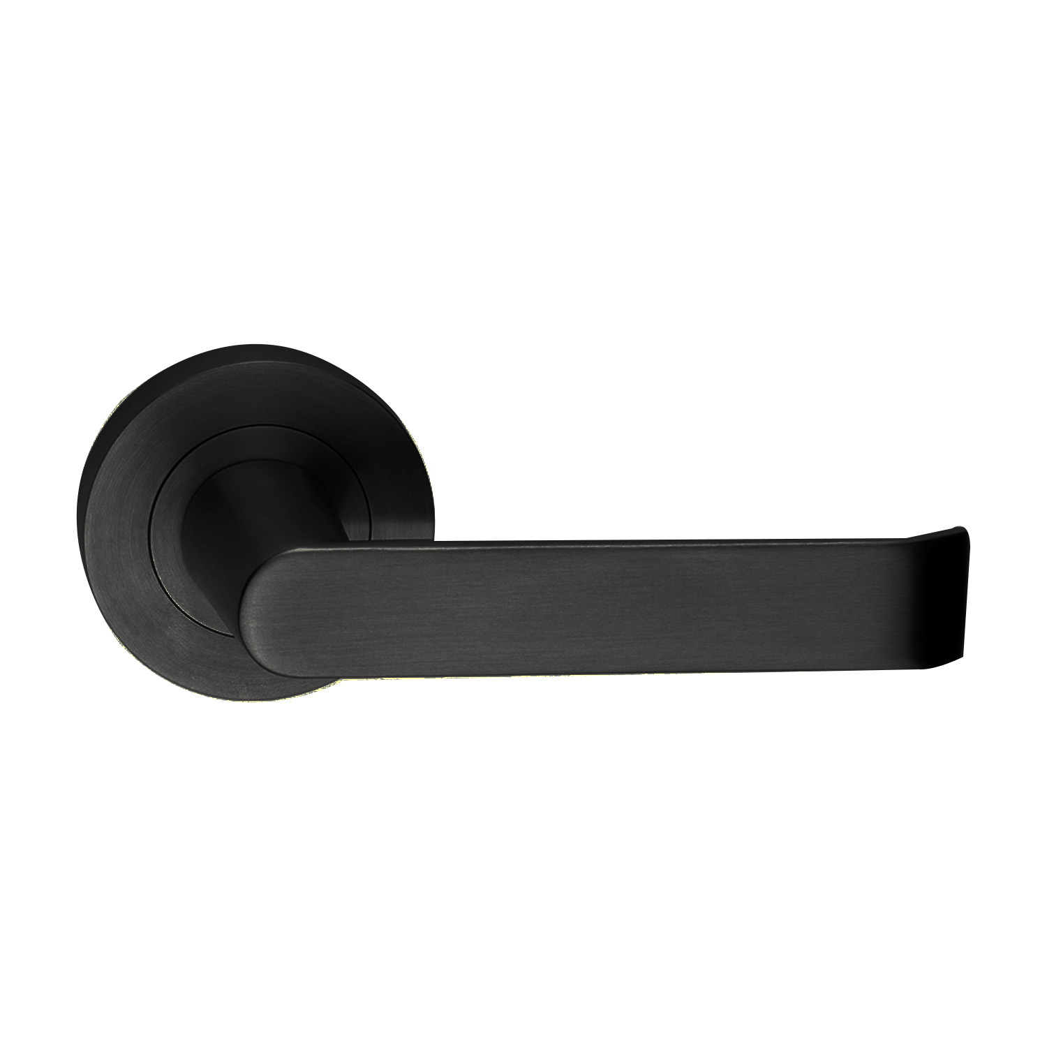 Dormakaba Coastal Passage Door Handle On Round Rose 53mm Black 4300 ...