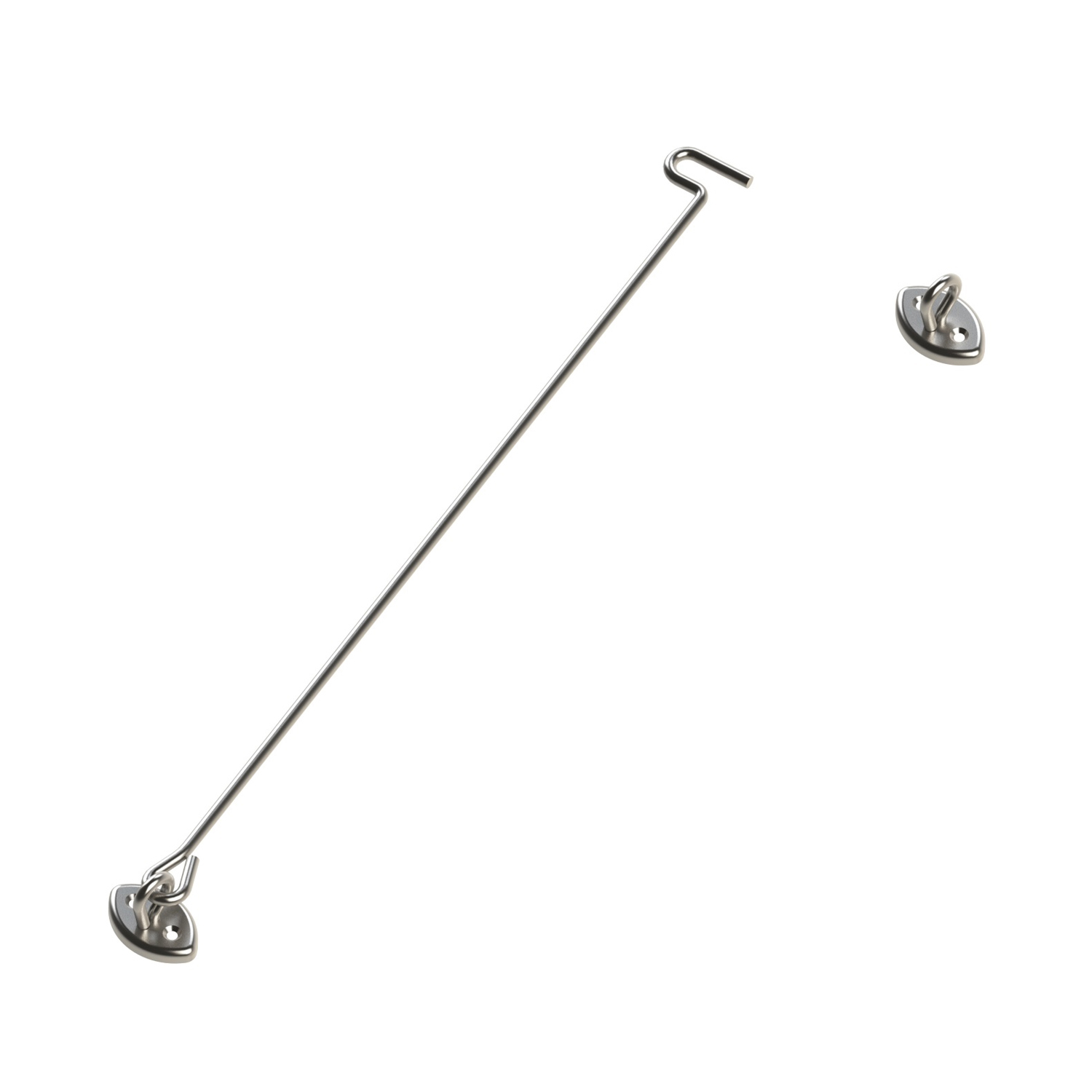 Emro Anti Vandal Cabin Hook 400mm Satin Stainless Steel 144400 Keeler