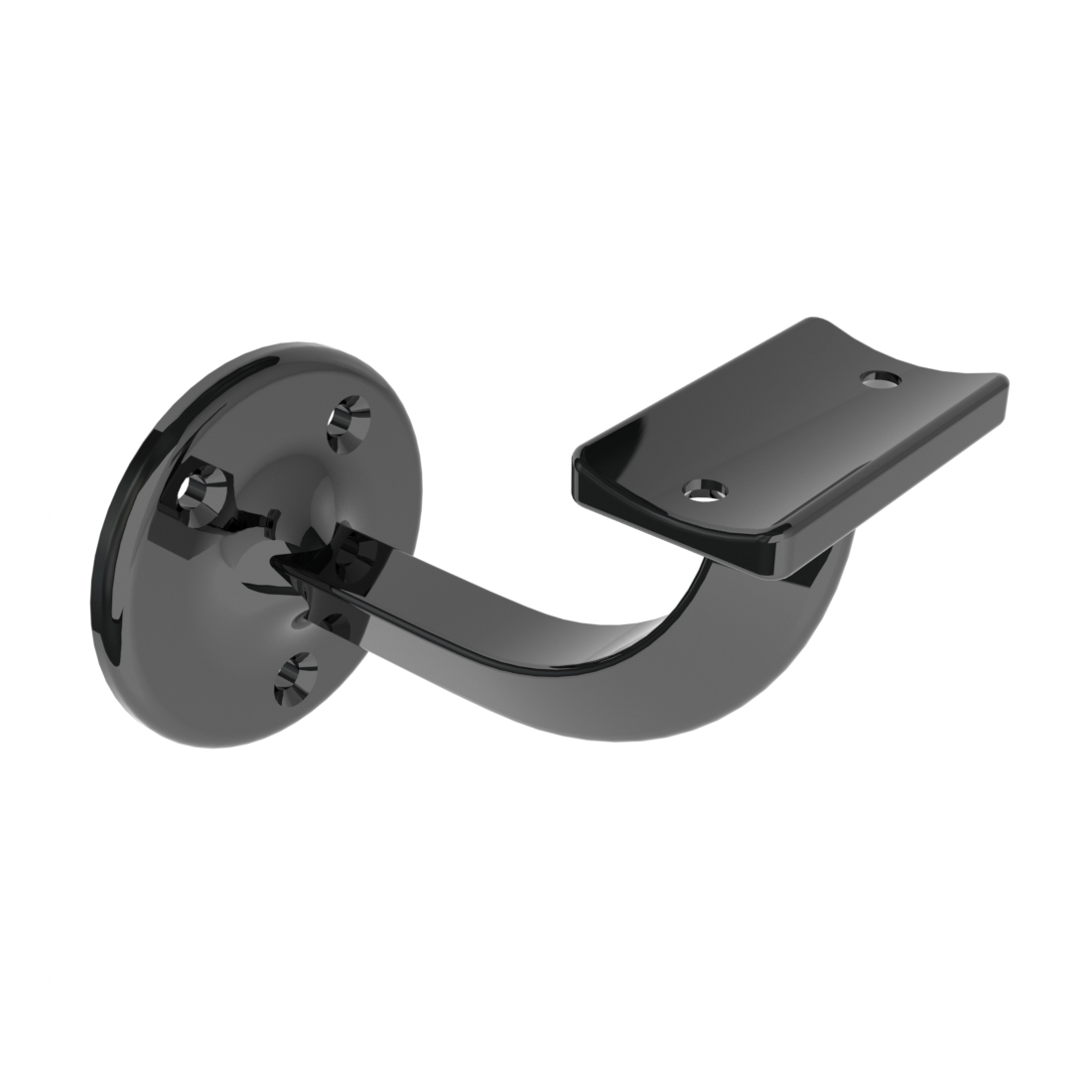 Emro Extended Bracket 25mm Gloss Black Powder Coated 449GBLPP | Keeler ...