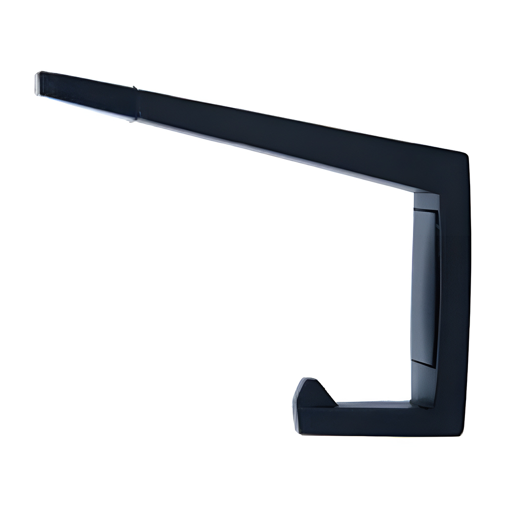 Metlam Moda Hat And Coat Hook 90mm Satin Matt Black Moda Hook Designer 