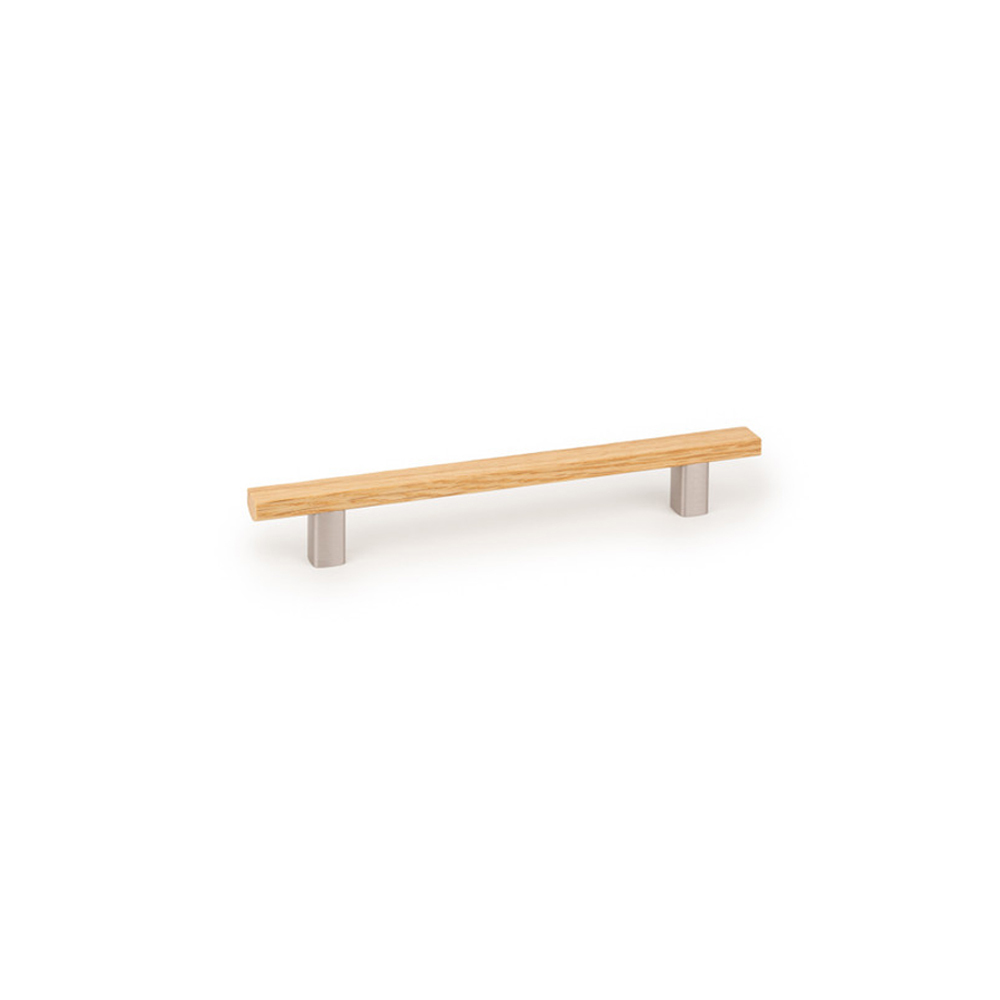 Momo Ara Timber D Handle 160mm Oak with Stainless Steel Posts A0239.160 ...