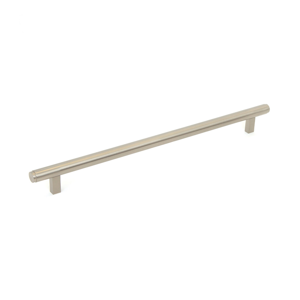 Momo Bellevue Plain Bar Pull Handle 416mm CTC Dull Brushed Nickel ...