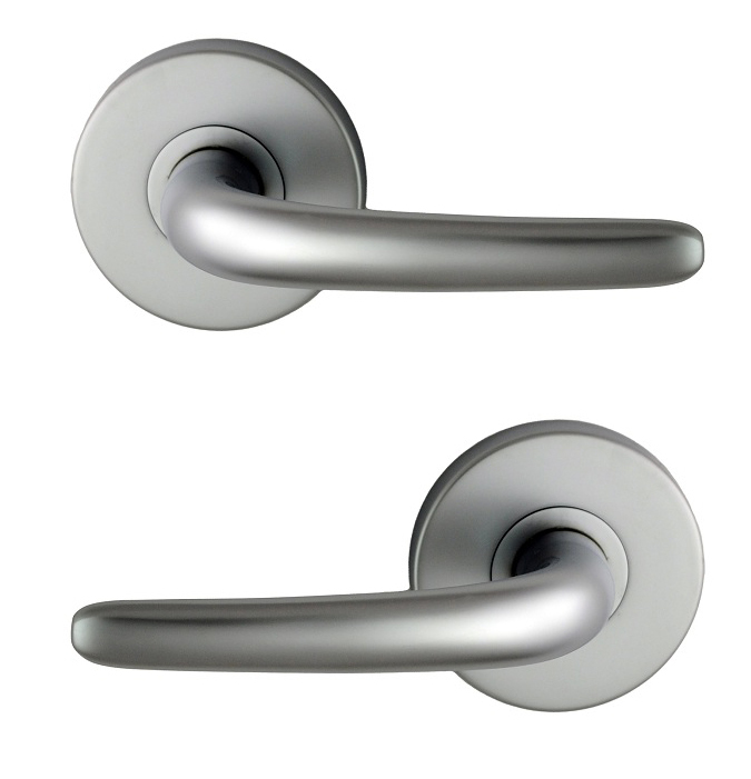 Nidus Door Handle Mediterranean Corsica Passage Lever Set Satin Chrome ...