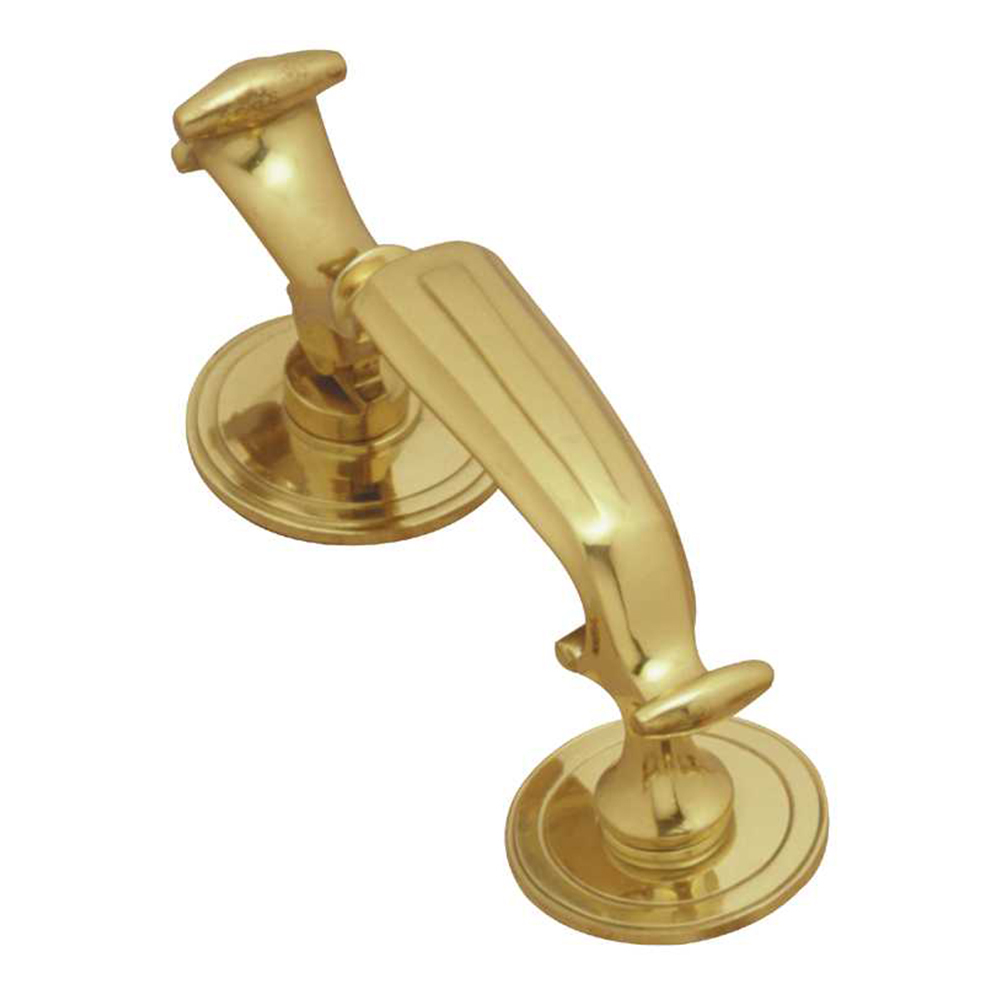 Superior Brass Door Doctor Knocker 200mm Polished Brass 3052 Keeler Hardware 4962