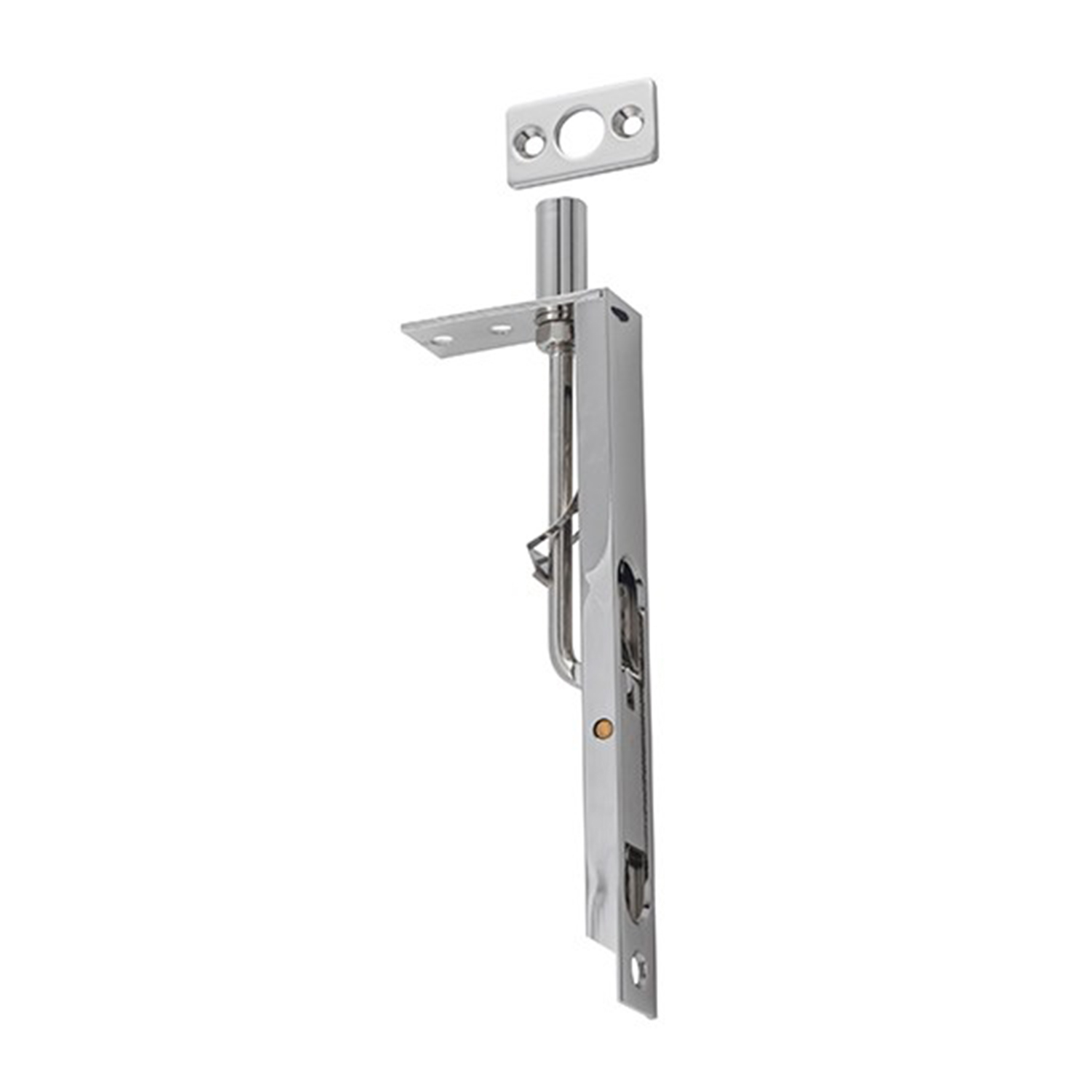 Tradco Flush Bolt 150mm Polished Nickel 6521 | Keeler Hardware