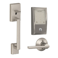 Schlage SRE60121 Smart Lock Deadbolt and SRE60085 Century Escutcheon Handleset