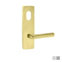 Lockwood Door Handle Square End Plate With Cylinder Hole & 104 Lever - Available in Various Finishes