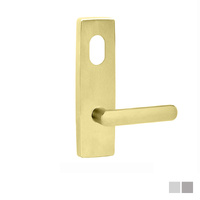 Lockwood Door Handle Square End Plate With Cylinder Hole & 106 Lever - Available in Various Finishes