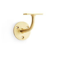 Alexander and Wilks Architectural Handrail Bracket Satin Brass AW750SB