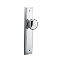 Iver Cambridge Door Knob on Stepped Backplate Passage Chrome Plated 11840