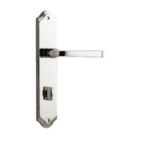 Iver Annecy Lever on Shouldered Backplate Privacy Polished Nickel 14220P85