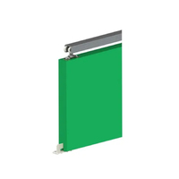 Cowdroy Triumph Set for Single Door Wall Mounted System up to 915mm Wide Clear Anodised P30110