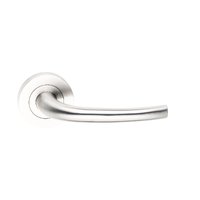 Dormakaba Coastal Passage Door Lever Handle on Round Rose 53mm Polished Stainless Steel 4300/32PSS