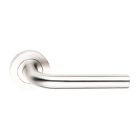 Dormakaba Urban Passage Door Lever Handle on Round Rose 53mm Polished Stainless Steel 4300/45TPSS