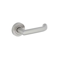 Dormakaba Coastal Passage Door Handle on Round Rose 53mm Satin Stainless Steel 4300/82TSSS