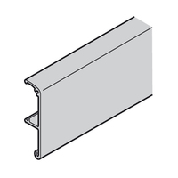 Hafele Clip On Panel for Running Track 56x2000mm Silver Anodised 940.43.123