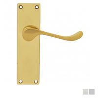 KR Lucas Pavtom Scroll Door Lever on Backplate - Available in Various Finishes