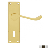 KR Lucas Pavtom Scroll Door Lever Bit Keyhole - Available in Various Finishes