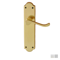 KR Lucas Pavtom Scroll Door Lever Shaped Plate - Available in Various Finishes