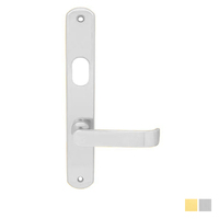 KR Lucas Pavtom Wide Door Lever Handle on Oval Lock Plate - Available in Various Finishes