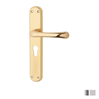 KR Lucas Pavtom Milena Door Lever Handle Long Plate Euro - Available in Various Finishes and Function