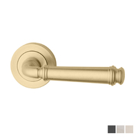 KR Lucas Pavtom Apollo Door Lever Handle on Round Rose Concealed Fix - Available in Various Finishes