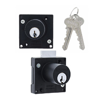 Carbine Cupboard Modular Lock Bolt or Latch Keyed Alike Matt Black CCL-1MBKA1