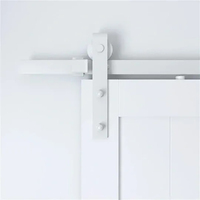 Mappas Barn Door Track Kit 2.5M White Suits Doors <1.25M Inc Hangers BT10025W *Track System Only*