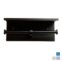 Metlam Double Toilet Roll Holder with Shelf Top - Available in Various Finishes