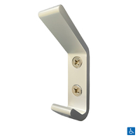 Metlam Hat and Coat Hook Anodised Aluminium ML4154