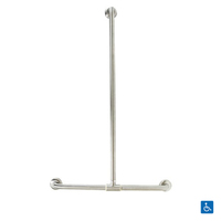 Metlam Universal Sliding Shower Rail Satin Stainless Steel MLR1078_SS