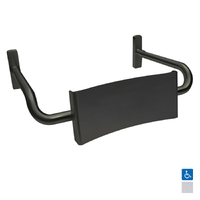 Metlam Vandal Proof Curved Rail Backrest - Available in Various Finishes
