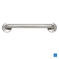 Metlam Straight Grab Rail Concealed Fix Polished Stainless Steel - Available in 450mm and 1200mm CTC Size