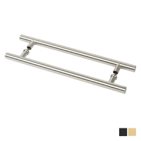 N2lok Vienne Round Door Pull Handle Back to Back 450mm Box Pack - Available in Various Finishes