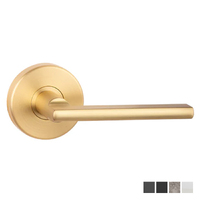 N2lok Decorus Door Lever Handle on Round Rose Passage Set Box Pack - Available in Various Finishes