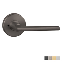 N2lok Decorus Door Lever Privacy Set on Round Rose Box Pack - Available in Various Finishes