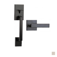 N2Lok Sentry Door Lever Handle Passage Set - Available in Matt Black and Satin Nickel