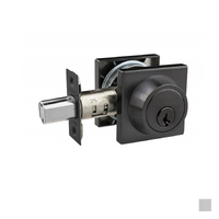 N2lok Modern Deadbolt Single Cylinder Square Boxpack - Available in Matt Black and Polished Chrome
