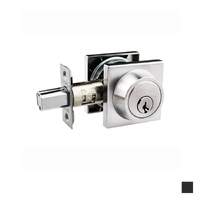 N2lok Modern Square Double Cylinder Deadbolt Box Pack - Available in Matt Black and Polished Chrome Finish