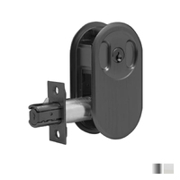 N2lok Lockable Cavity Sliding Door Lock Round Box Pack - Available in Various Finishes